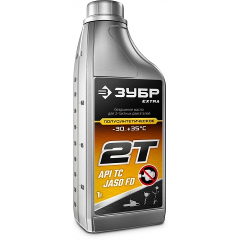 products/Полусинтетическое масло для 2-тактных двигателей ЗУБР EXTRA 2Т-П, 1 л, 70601-1