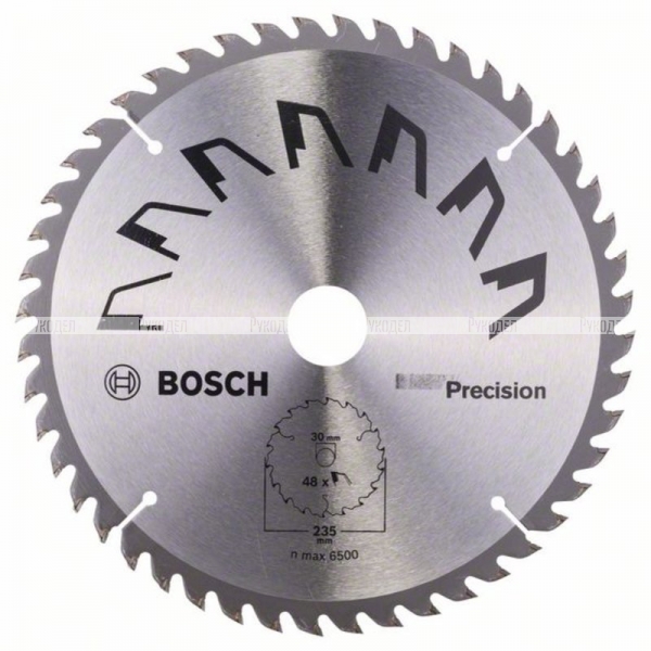 Пильный диск по дереву 235x30x2.5 мм T48 PRECISION Bosch 2609256877