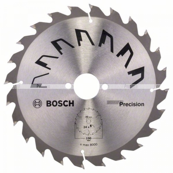 Пильный диск по дереву 190x30x2.5 мм T24 PRECISION Bosch 2609256869