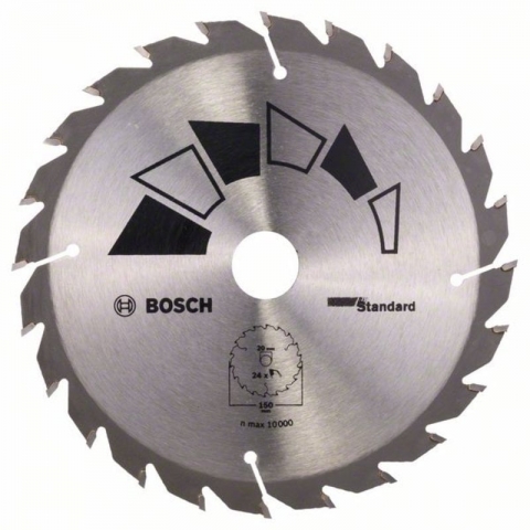 products/Пильный диск по дереву 150×20/16×2.2 мм T24 STANDARD Bosch 2609256806