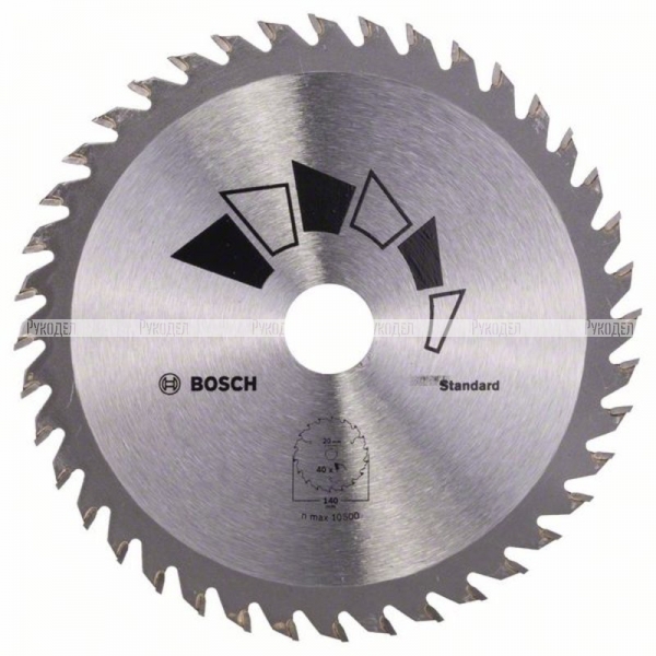 Пильный диск по дереву 140×20/12.7×2.2 мм T18 STANDARD Bosch 2609256805