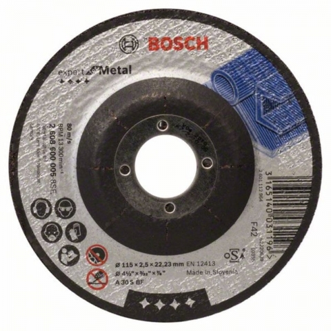 products/Вогнутый отрезной круг по металлу 115×22.23×2.5 мм A 30 S BF Expert Bosch 2608600005