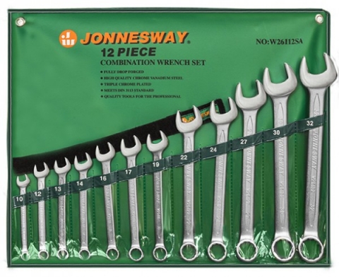 products/Набор ключей гаечных комбинированных в сумке, 10-32 мм, 12 предметов Jonnesway W26112SA