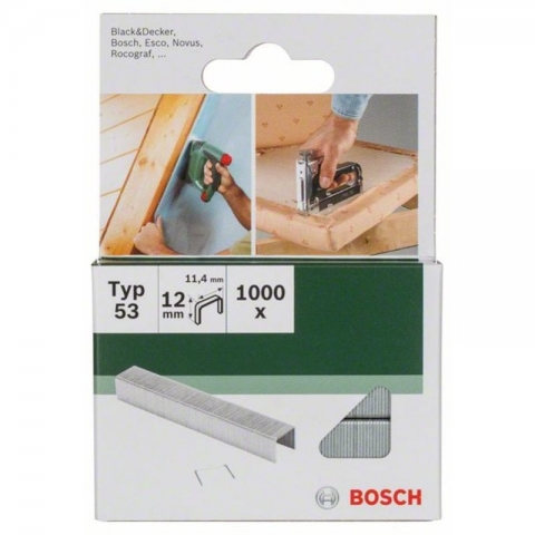 products/Скобы 1000 шт TИП 53; 12 мм Bosch 2609255822