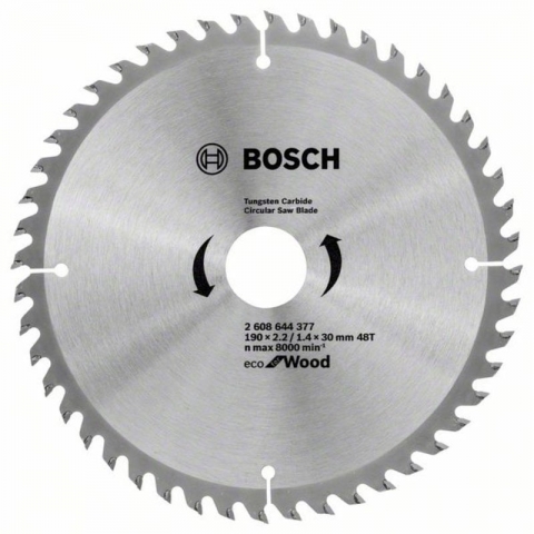 products/Пильный диск по дереву ECO 190×30-48T (10 шт) Bosch 2608644614