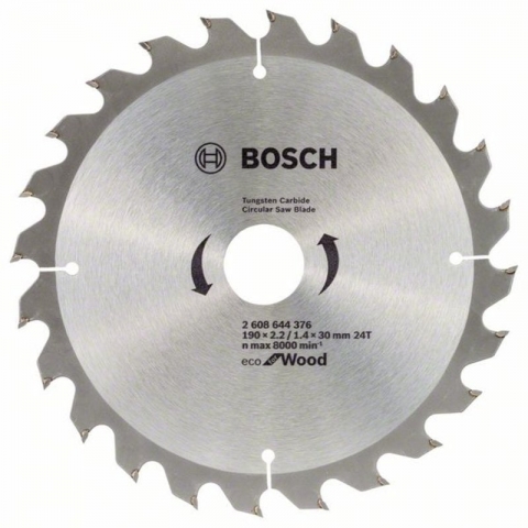 products/Пильный диск по дереву ECO 190×30-24T (10 шт) Bosch 2608644613