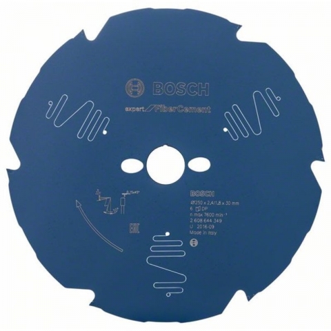 products/Пильный диск по фиброцементу/гипсокартону Expert for Fiber Cement 250x30x2.4/1.8x6T Bosch 2608644349