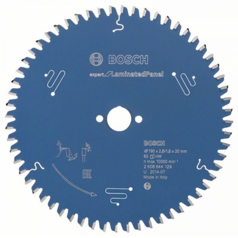 products/Пильный диск по ламинату Expert for Laminated Panel 190x20x2.6/1.6x60T Bosch 2608644129