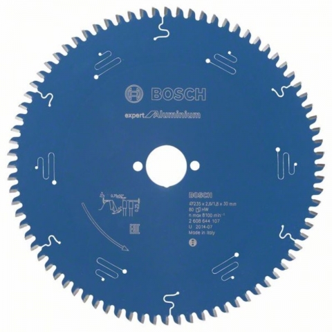 products/Пильный диск по алюминию Expert for Aluminium 235x30x2.6/1.8x80T Bosch 2608644107