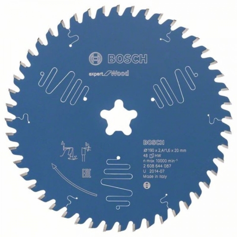 products/Пильный диск по дереву Expert for Wood 190x20x2.4/1.6x48T Bosch 2608644087