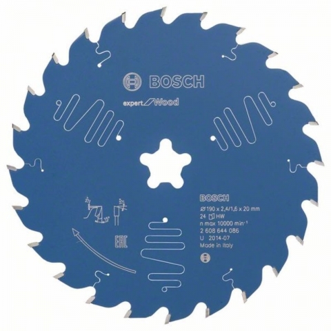 products/Пильный диск по дереву Expert for Wood 190x20x2.4/1.6x24T Bosch 2608644086
