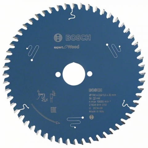 products/Пильный диск по дереву Expert for Wood 190x30x2.6/1.6x56T Bosch 2608644050