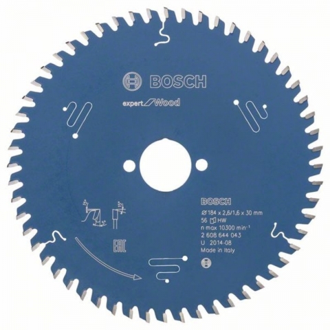 products/Пильный диск по дереву Expert for Wood 184x30x2.6/1.6x56T Bosch 2608644043