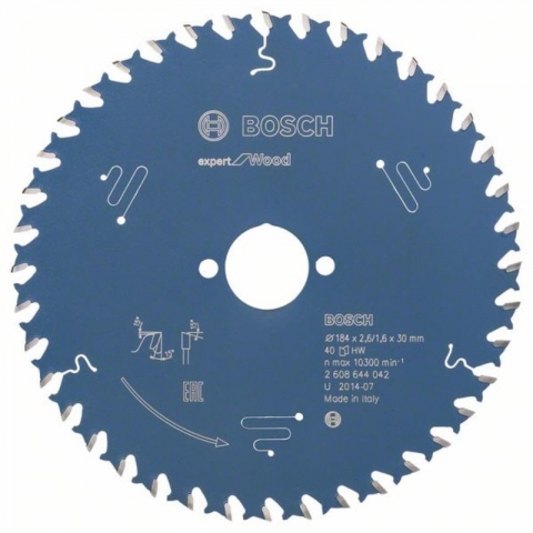 products/Пильный диск по дереву Expert for Wood 184x30x2.6/1.6x40T Bosch 2608644042