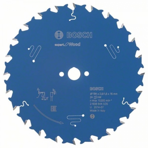 products/Пильный диск по дереву Expert for Wood 184x16x2.6/1.6x24T Bosch 2608644035