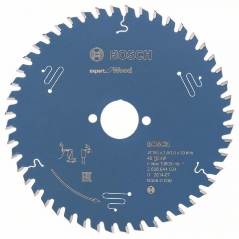 products/Пильный диск по дереву Expert for Wood 180x30x2.6/1.6x48T Bosch 2608644034