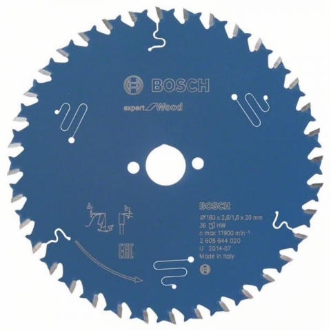 products/Пильный диск по дереву Expert for Wood 160x20x2.6/1.6x36T Bosch 2608644020