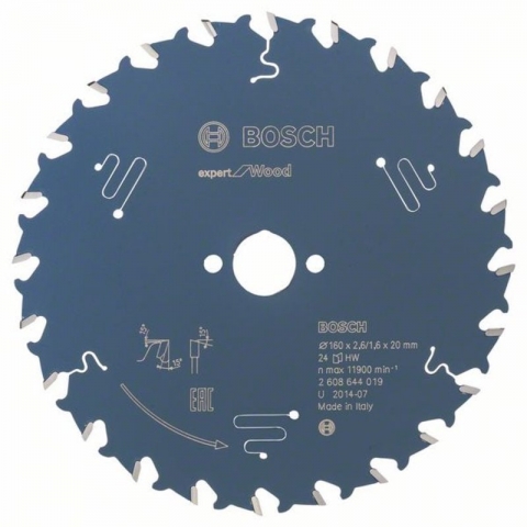 products/Пильный диск по дереву Expert for Wood 160x20x2.6/1.6x24T Bosch 2608644019