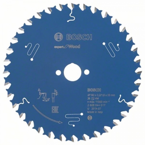 products/Пильный диск по дереву Expert for Wood 160x20x2.2/1.6x36T Bosch 2608644017