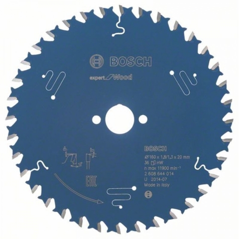 products/Пильный диск по дереву Expert for Wood 160x20x1.8/1.3x36T Bosch 2608644014