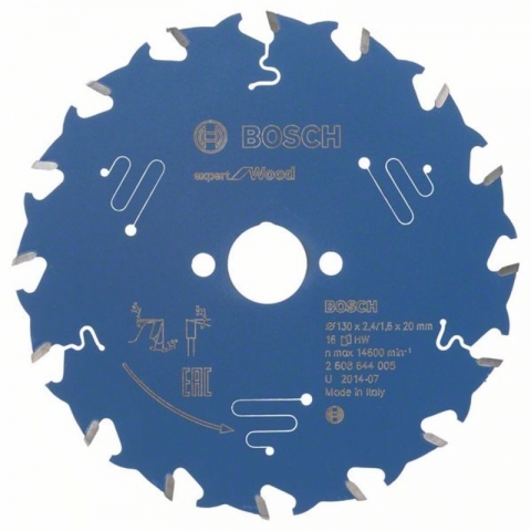 products/Пильный диск по дереву Expert for Wood 130x20x2.4/1.6x16T Bosch 2608644005