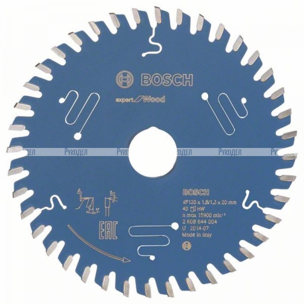 Пильный диск по дереву Expert for Wood 120x20x1.8/1.3x40T Bosch 2608644004