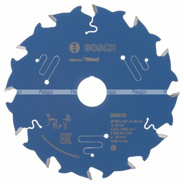 Пильный диск по дереву Expert for Wood 120x20x1.8/1.3x12T Bosch 2608644003