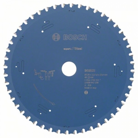 products/Пильный диск по металлу 235×2.0/1.6×25,4 мм 48Т Expert for Steel Bosch 2608643058
