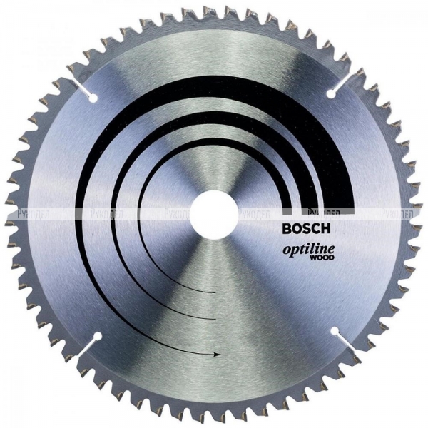 Пильный диск по дереву 200×2.8×30 мм 48Т OPTILINE Bosch 2608640620