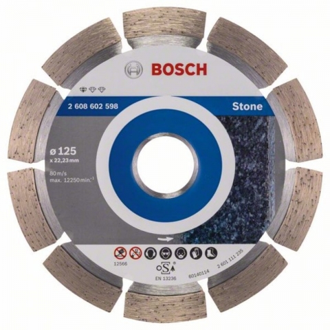 products/Алмазный диск по камню Standard for Stone 125×22,23×1,6×10 мм (10 шт в уп.) Bosch 2608603236