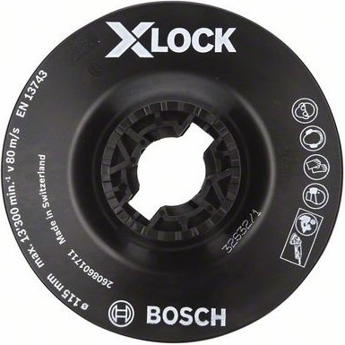 products/Опорная тарелка с зажимом 115 мм мягкая X-LOCK Bosch 2608601711