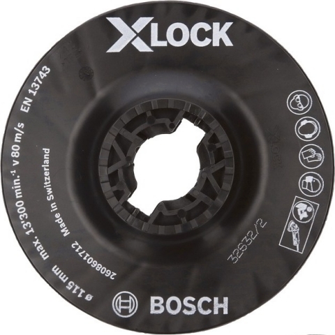 products/Опорная тарелка с зажимом 115 мм средняя X-LOCK Bosch 2608601712
