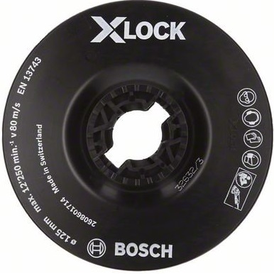 products/Опорная тарелка с зажимом 125 мм мягкая X-LOCK Bosch 2608601714