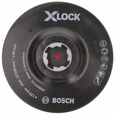 products/Тарелка опорная 125 мм X-LOCK на липучке Bosch 2608601722