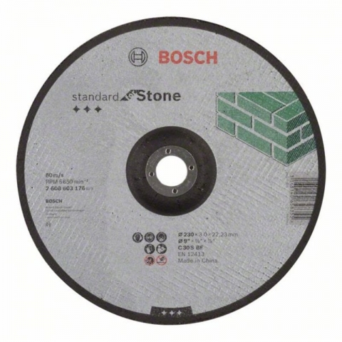 products/Вогнутый отрезной круг по камню 230×22.23×3.0 мм C 30 S BF Standard Bosch 2608603176