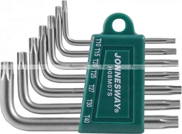 H08M07S Jonnesway Набор ключей торцевых TORX® Т10-40, 7 предметов