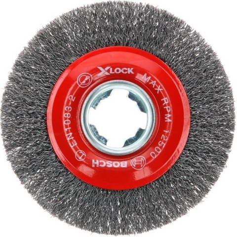 products/Кольцевая щетка для УШМ (115 мм; сталь; 0.3 мм) витая X-LOCK Bosch 2608620732