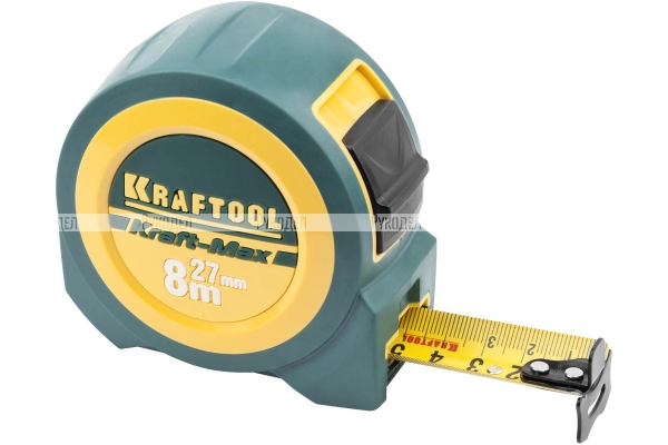KRAFTOOL "Kraft-Max" 8м / 27мм, арт. 34127-08-27