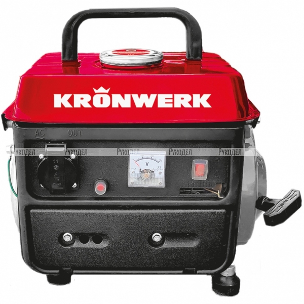 Генератор бензиновый LK-950, 0,8 кВт, 230 В, 2-х такт., 4 л, ручной стартер, Kronwerk, арт. 94667
