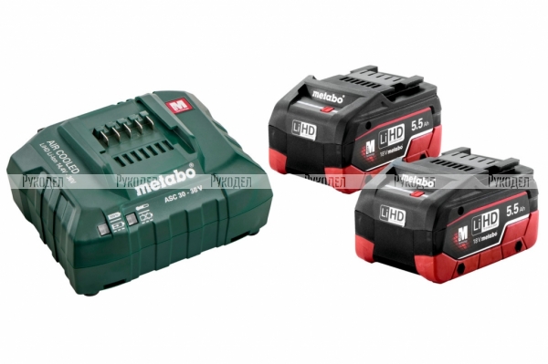 Набор Basic-Set (2 аккумулятора LiHD 5.5 Ач +зарядное устройство ASC 145) Metabo 685122000