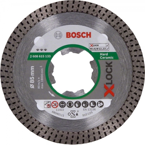 products/Алмазный диск по керамике 85×22.23×1.8×10 мм X-LOCK Best for Hard Ceramic Bosch 2608615133