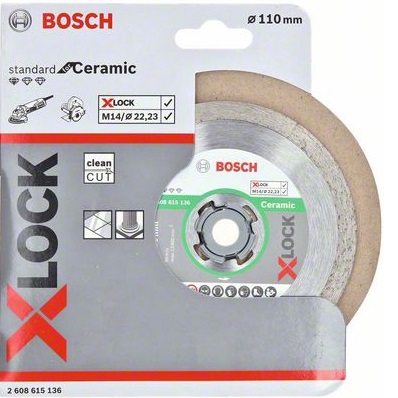 products/Алмазный диск по керамике 110×22.23×1.6×7.5 мм X-LOCK Standard for Ceramic Bosch 2608615136
