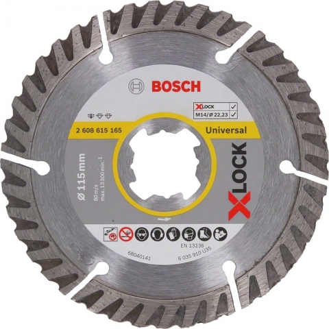 products/Алмазный диск по универсальный 115х22.23х1.6х10 мм X-LOCK Standard for Universal Bosch 2608615165