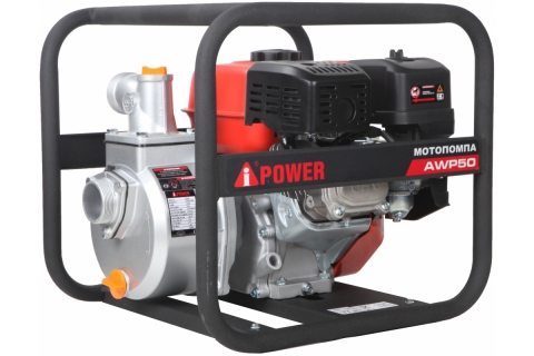 products/Мотопомпа бензиновая для чистой воды A-iPower AWP50, арт. 30121