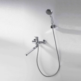 Смеситель для ванны c длинным изливом с аксессуарами Bravat Drop, арт. F64898C-LB