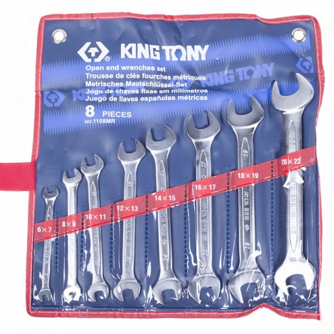 products/Набор ключей рожковых 6-22 мм 8 предметов King Tony, арт. 1108MR