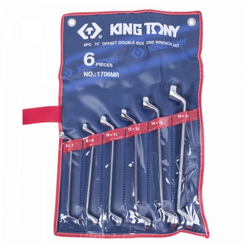 products/Набор ключей накидных 6-17 мм 6 предметов King Tony, арт. 1706MR