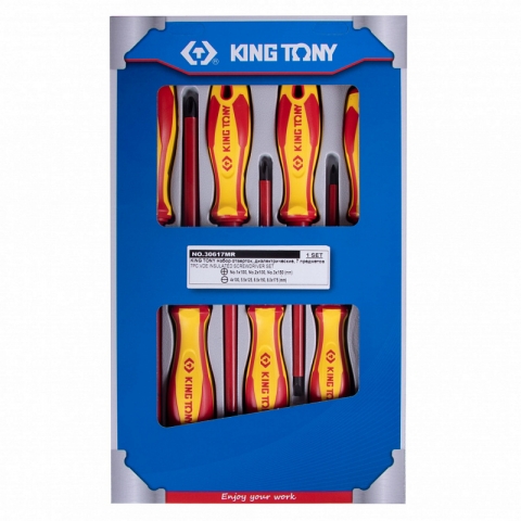 products/Набор отверток, диэлектрические, 7 предметов KING TONY 30617MR