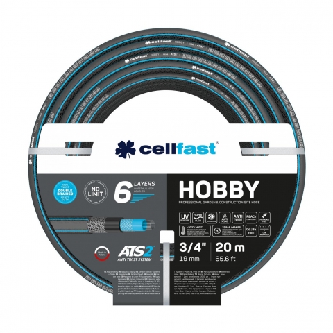 products/Садовый шланг 6 слоя Cellfast HOBBY ATS2 ™ 3/4" 20 м арт. 16-222