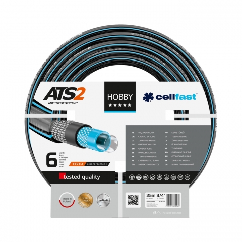products/Садовый шланг 6 слоя Cellfast HOBBY ATS2 ™ 3/4" 25 м арт. 16-220